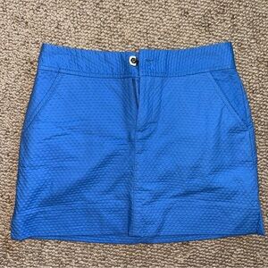 Lilly Pulitzer Vibrant Blue Textured Golf Skort with Pockets